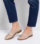 Park Lane Wide Fit Loafer Flat Shoes - Beige