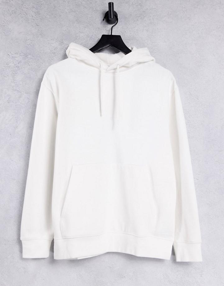Topman Hoodie In White-black