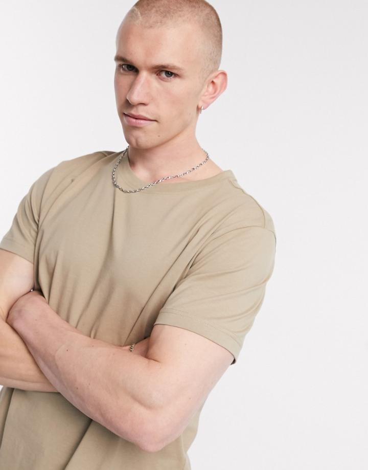 Weekday Relaxed T-shirt In Beige-neutral