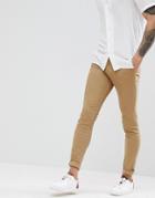 New Look Super Skinny Chinos In Tan - Stone