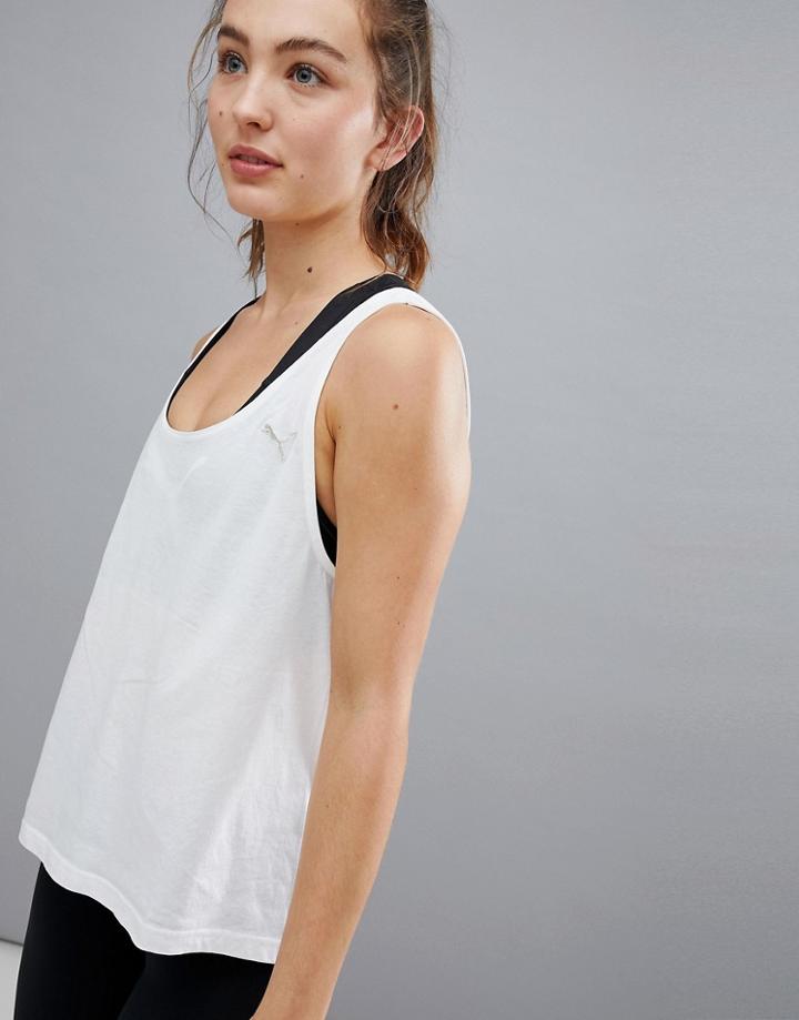 Puma Fushion Tank In White - White