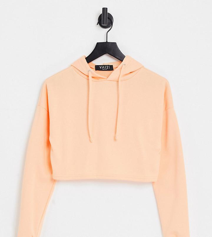 Vai21 Hoodie In Pastel Orange - Part Of A Set