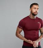 Fila Vintage Sport Compression T-shirt With Reflective Logo In Red - Red