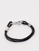 Classics 77 Faux Leather Bracelet In Black
