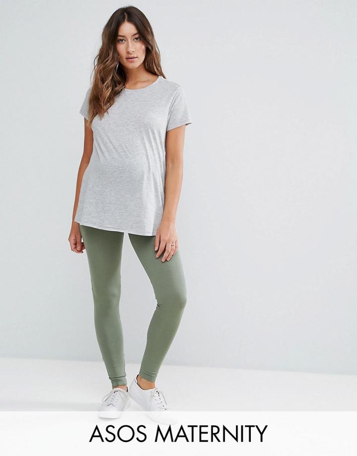 Asos Maternity Full Length Legging - Green