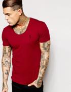 Religion T-shirt With Scoop Neck - Red