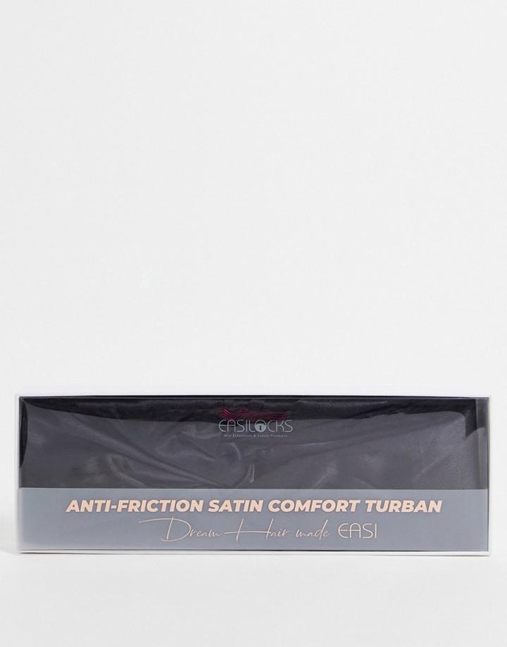 Easilocks Sleep Satin Turban In Black-no Color