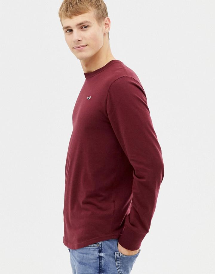 Hollister Long Sleeve Crew Neck T-shirt - Red