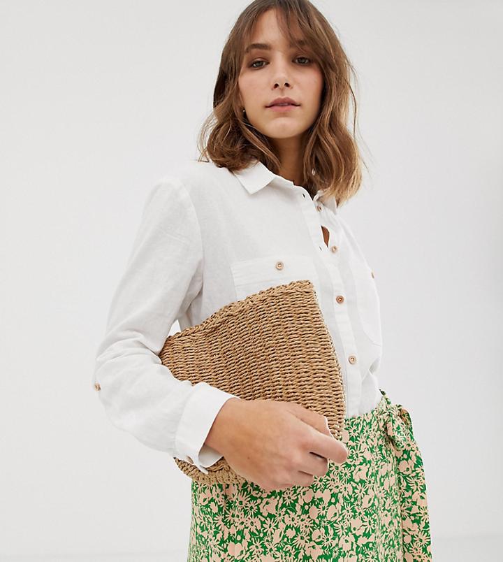 New Look Linen Shirt In White