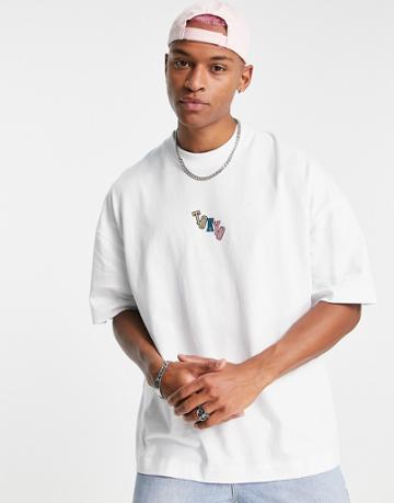 Topman Extreme Oversized T-shirt With Toyko Print In White