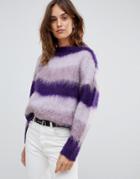 Vila Fluffy Stripe Sweater - Multi