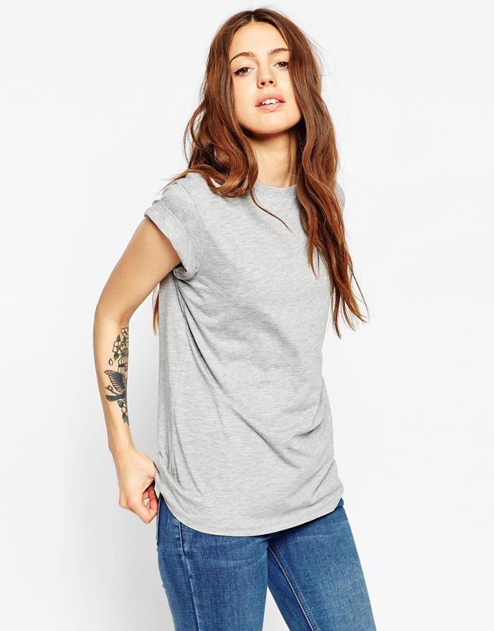 Asos The Ultimate Easy T-shirt - Gray Marl