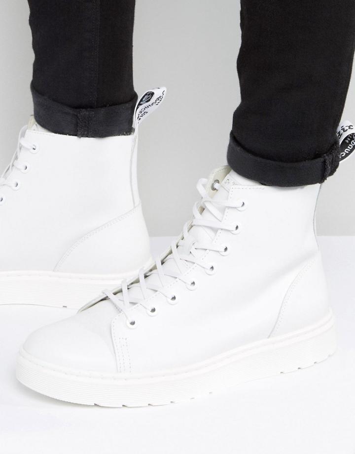 Dr Martens Talib 8 Eye Boots - White