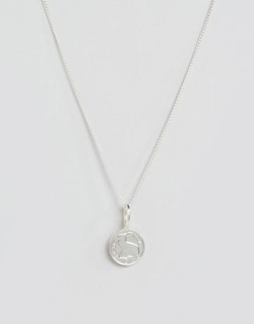 Katie Mullally Sterling Silver Irish 3p Coin Necklace - Silver
