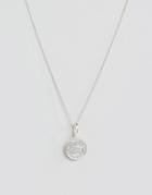 Katie Mullally Sterling Silver Irish 3p Coin Necklace - Silver