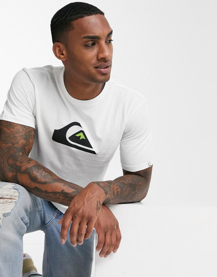 Quiksilver Comp Logo T-shirt In White