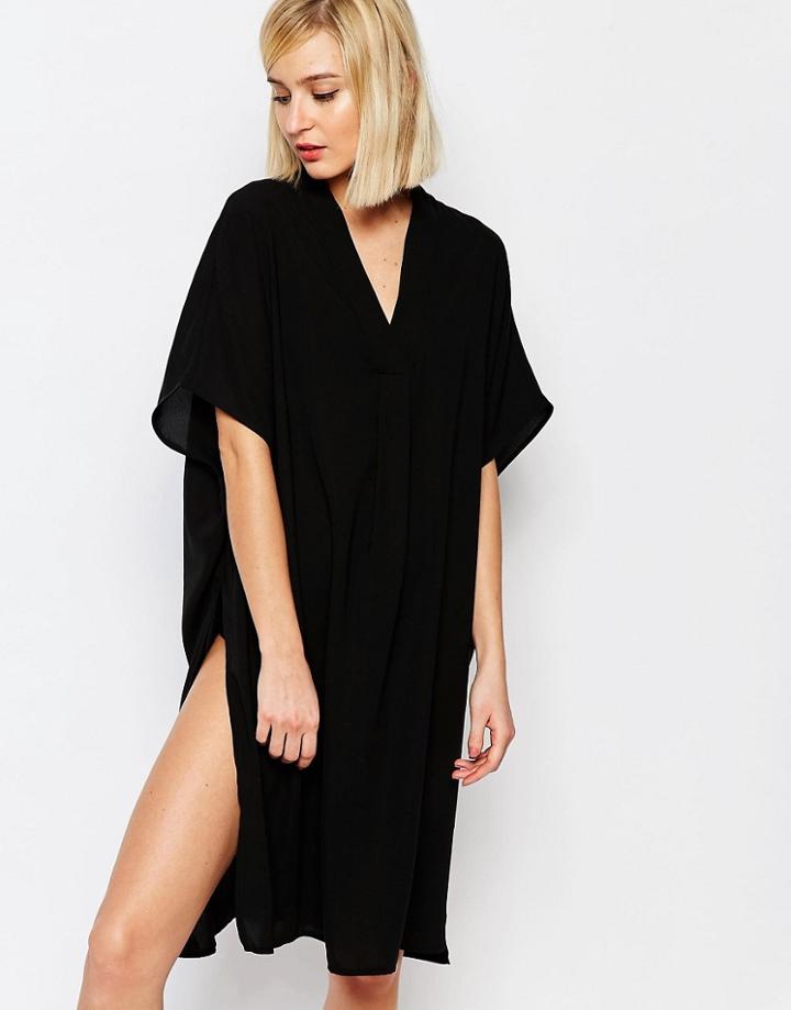 Selected Avery Tunic Dress - Black