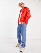 Adidas 3d Trefoil 3-stripes Track Top In Red