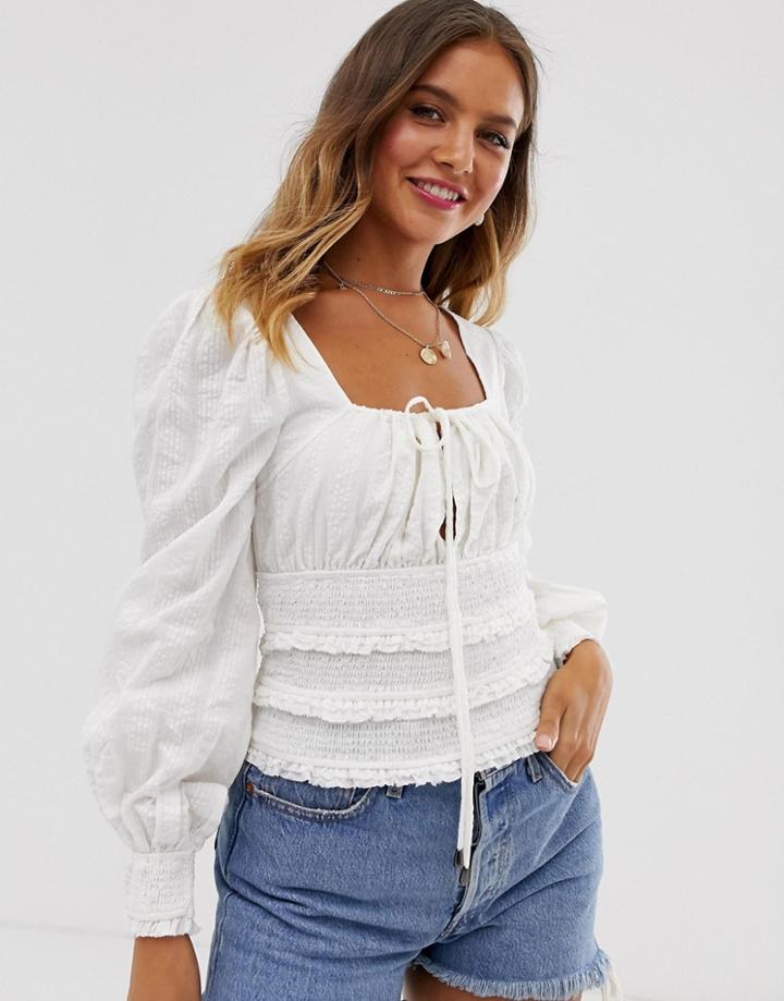 Free People Volume Sleeve Top