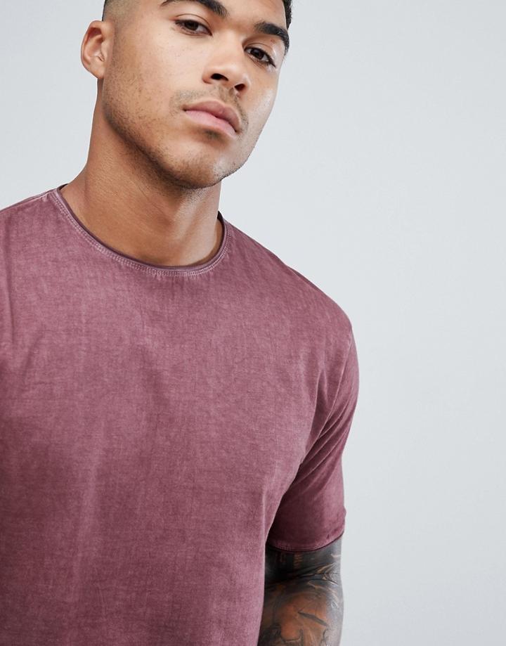Bolongaro Trevor Acid Wash T-shirt - Red
