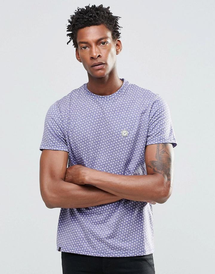 Le Breve Maveric Dot T-shirt - Blue