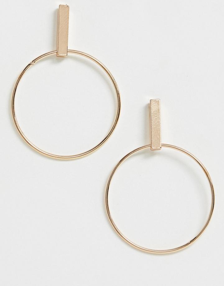 Pieces Geometric Hoops - Gold