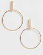 Pieces Geometric Hoops - Gold