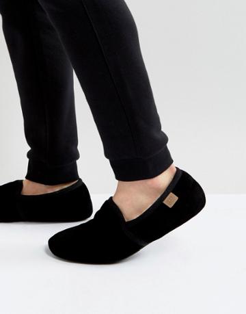 Just Sheepskin Garrick Slipper In Black - Black
