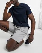 Columbia Logo Fleece Shorts In Gray-grey