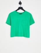 New Look Boxy Tee In Bright Green