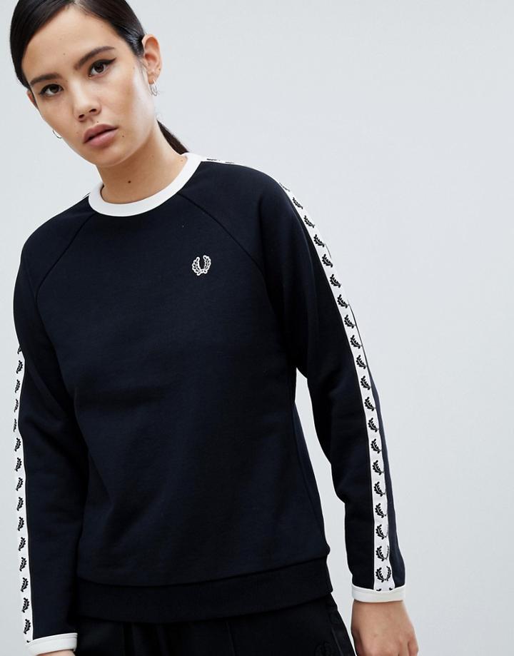 Fred Perry Taped Sweatshirt - Black