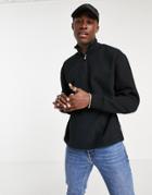 Topman 1/4 Zip Neck Sweat In Black