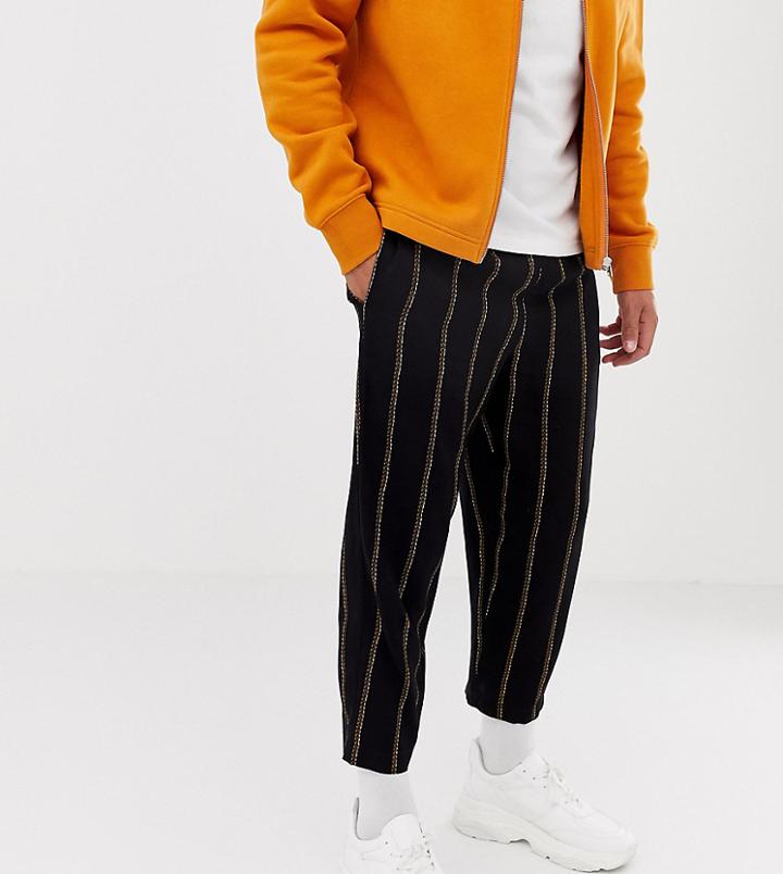 Reclaimed Vintage Inspired Chain Print Pants - Black