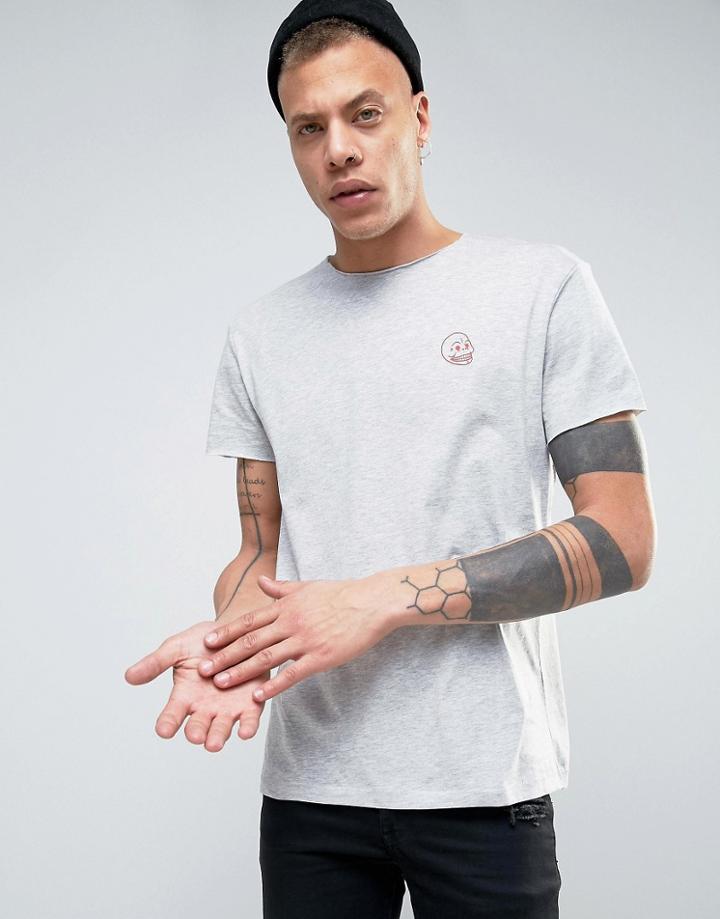 Cheap Monday Standard Small Skull T-shirt - Gray