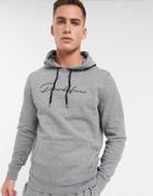 River Island Prolific Hoodie In Gray-grey