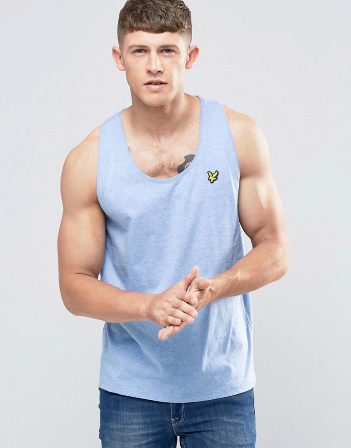 Lyle & Scott Tank With Eagle Logo - Blue Marl