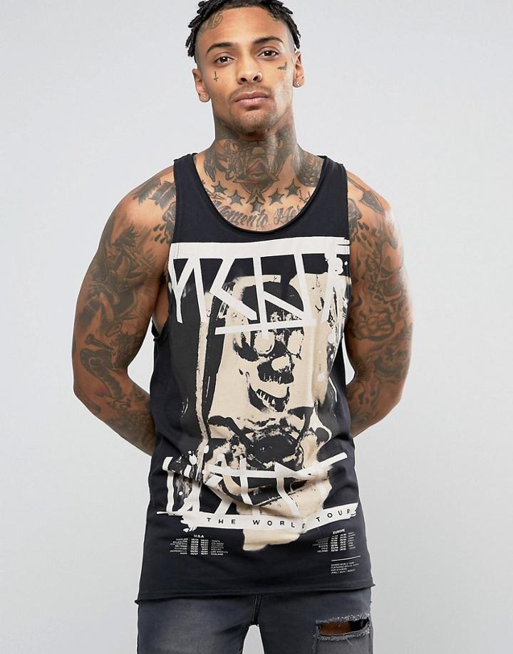 Heist Slay Tour Bank Sleeveless T-shirt Tank - Black