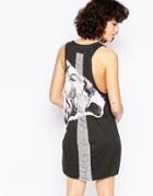 Religion Torn Dress - White