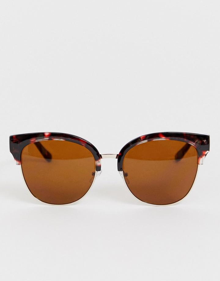 South Beach Cat Eye Sunglasses - Brown