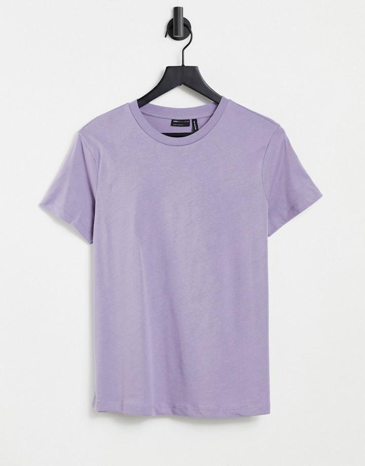 Asos Design Ultimate Organic Cotton T-shirt With Crew Neck In Dove Gray-grey