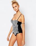 South Beach All Over Embellished Swimsuit