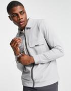 Mauvais Cargo Jacket In Gray-grey