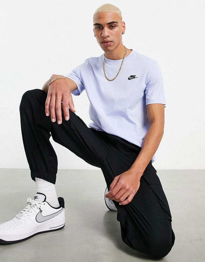 Nike Club T-shirt In Pale Blue