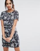 Sugarhill Boutique Blurred Spot Tunic Dress - Multi
