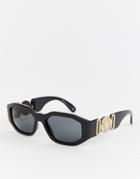 Versace 0ve4361 Hexagonal Sunglasses - Black