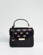 Dune Xbody Bag With Bug Embellishment - Black