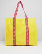 Bombay Duck Sienna Shopper Bag With Ribbon - Yellow