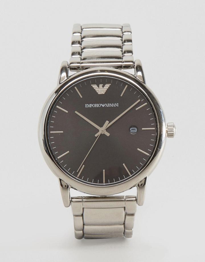 Emporio Armani Slim Bracelet Watch In Stainless Steel Ar2499 - Silver