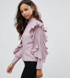 Vero Moda Petite Frill Sleeve Top