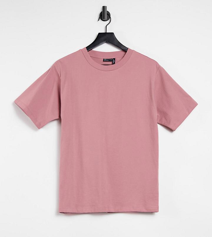 Asos Design Petite Ultimate Oversized T-shirt In Rose-pink